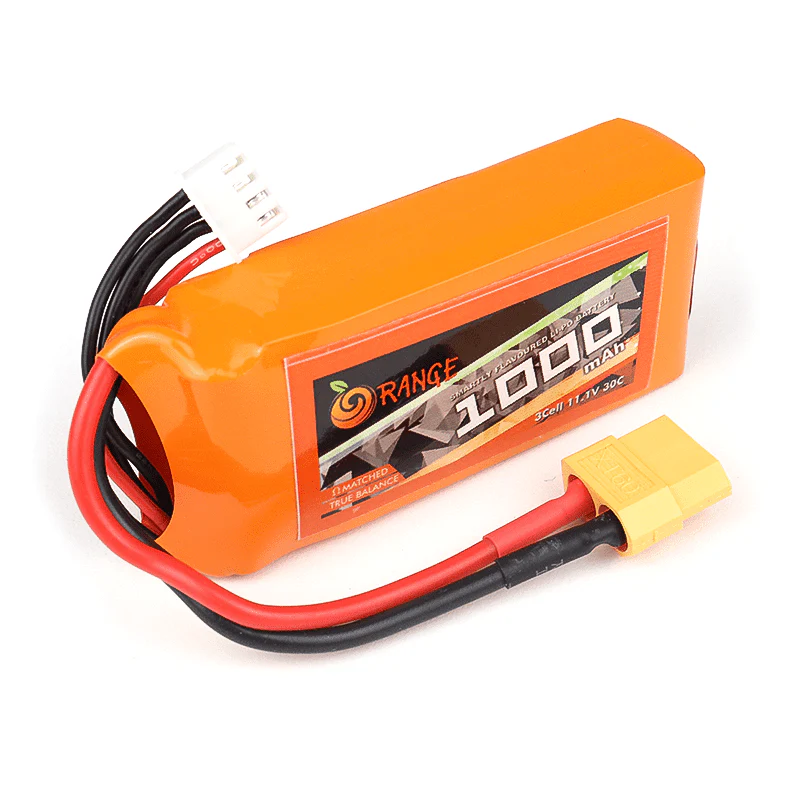 11.1 V 1000mAh Orange Lithium Polymer Battery Pack - Image 2