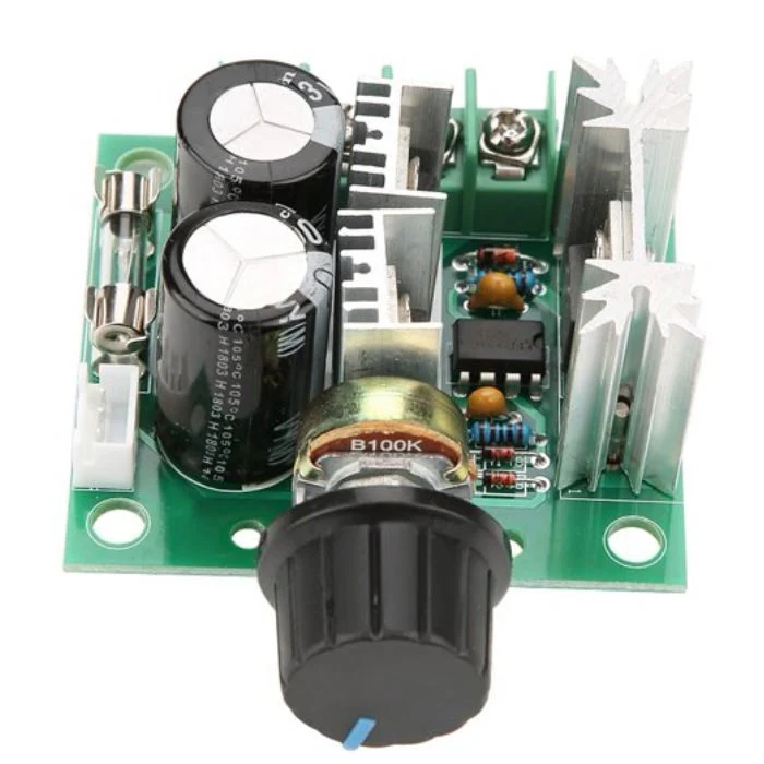 12V 10A PWM DC Motor Speed Controller - Image 3