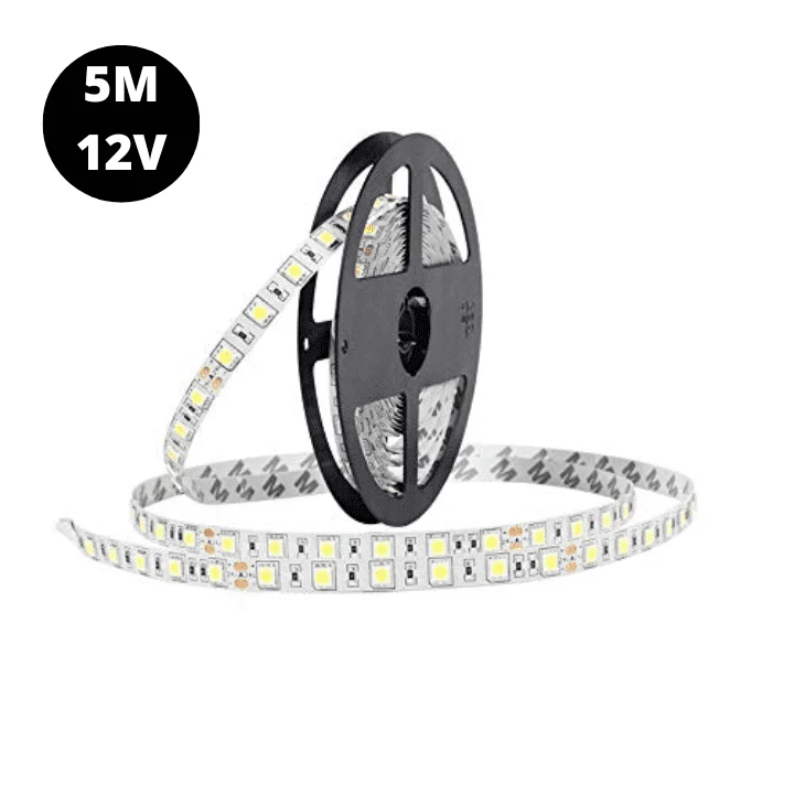 12V Warm White 5050 SMD LED Strip Flexible 5M/Roll NO Waterproof - Image 3