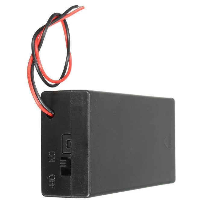 18650 Dual Battery Holder with Cover and On/Off Switch - Image 11
