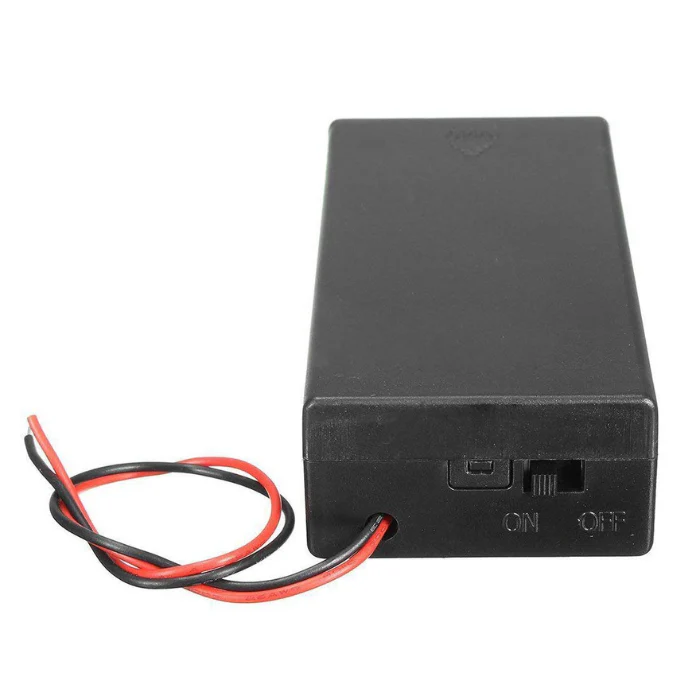 18650 Dual Battery Holder with Cover and On/Off Switch - Image 4