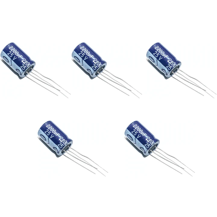 220µF 25V Electrolytic Capacitor (Pack of 5) - Image 4