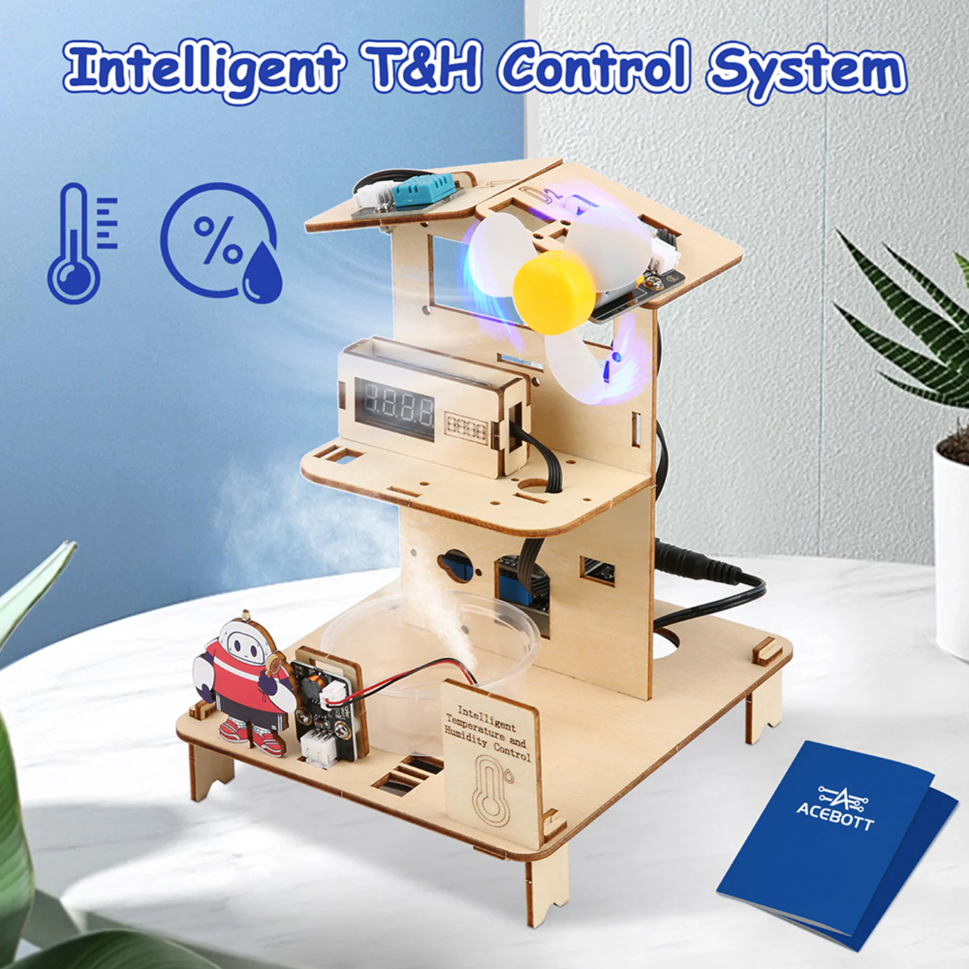 3-In-1 ACEBOTT ESP32 STEM School Smart Home Education Kit - Level 1 QE023 - Image 9