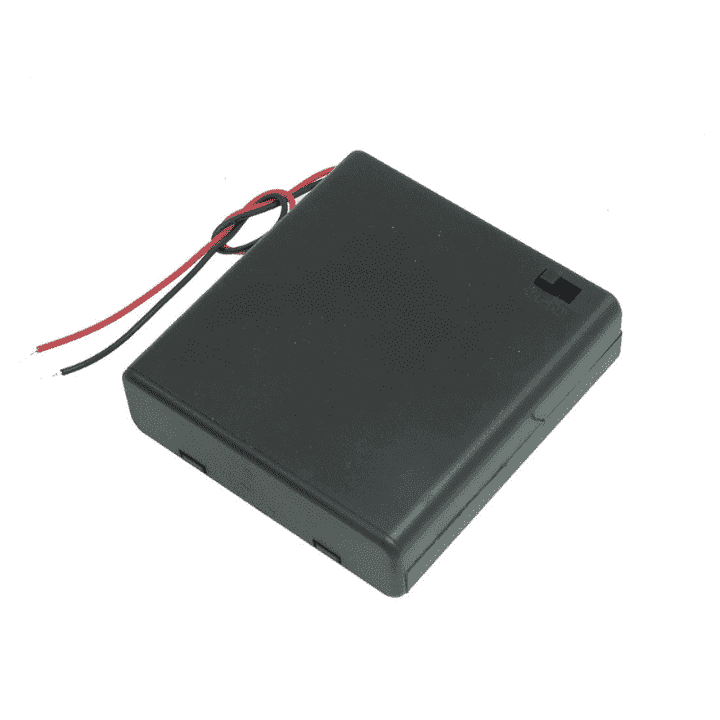 4 x 1.5V AA battery holder with cover and On/Off Switch - Image 5