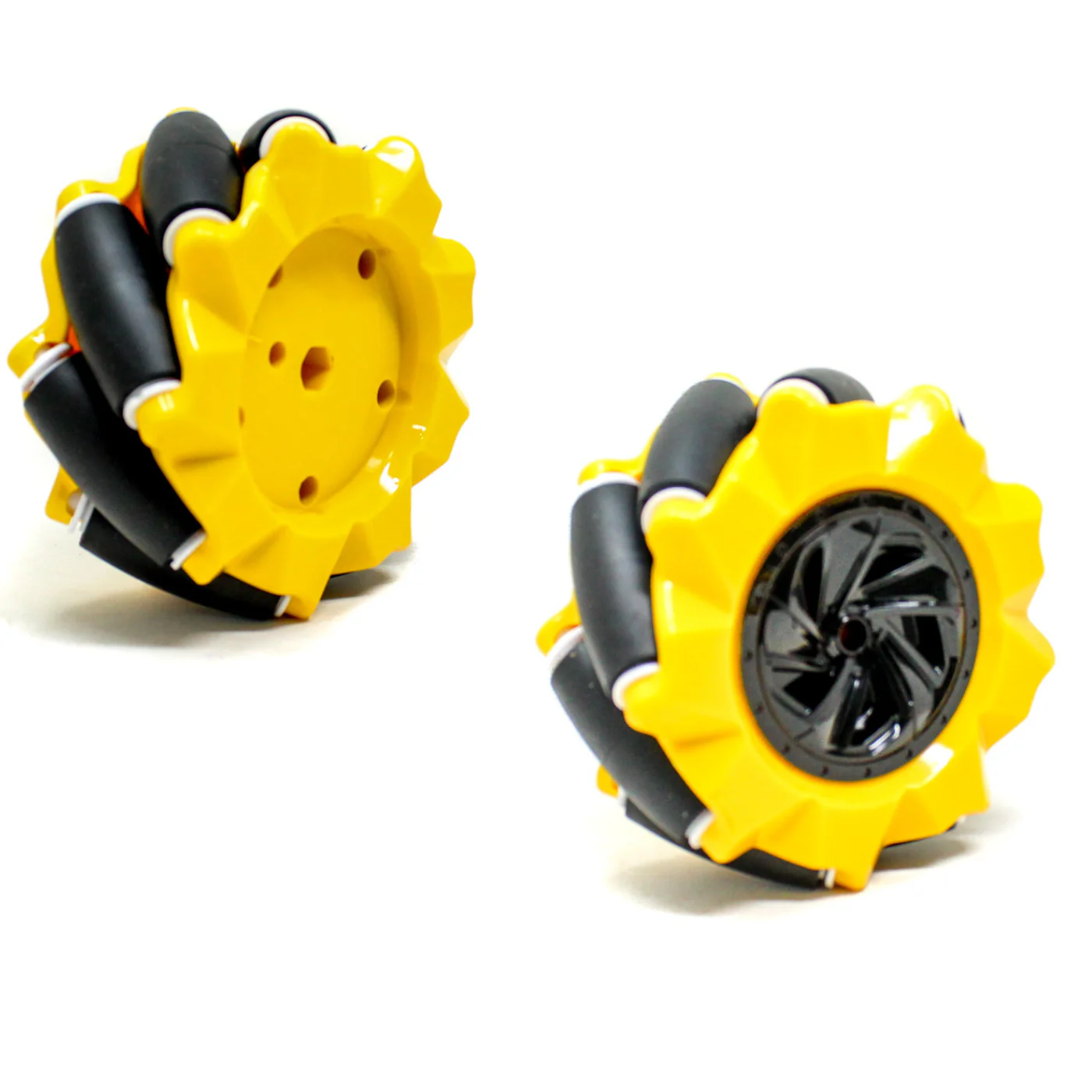 80mm Mecanum Wheel Set (Yellow) - Image 4