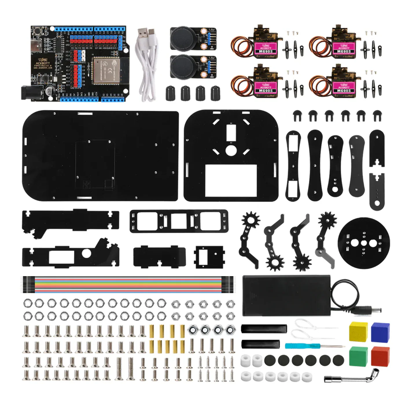 ACEBOTT QD022 ESP32 Programmable Robot Arm Kit for Arduino - Image 7