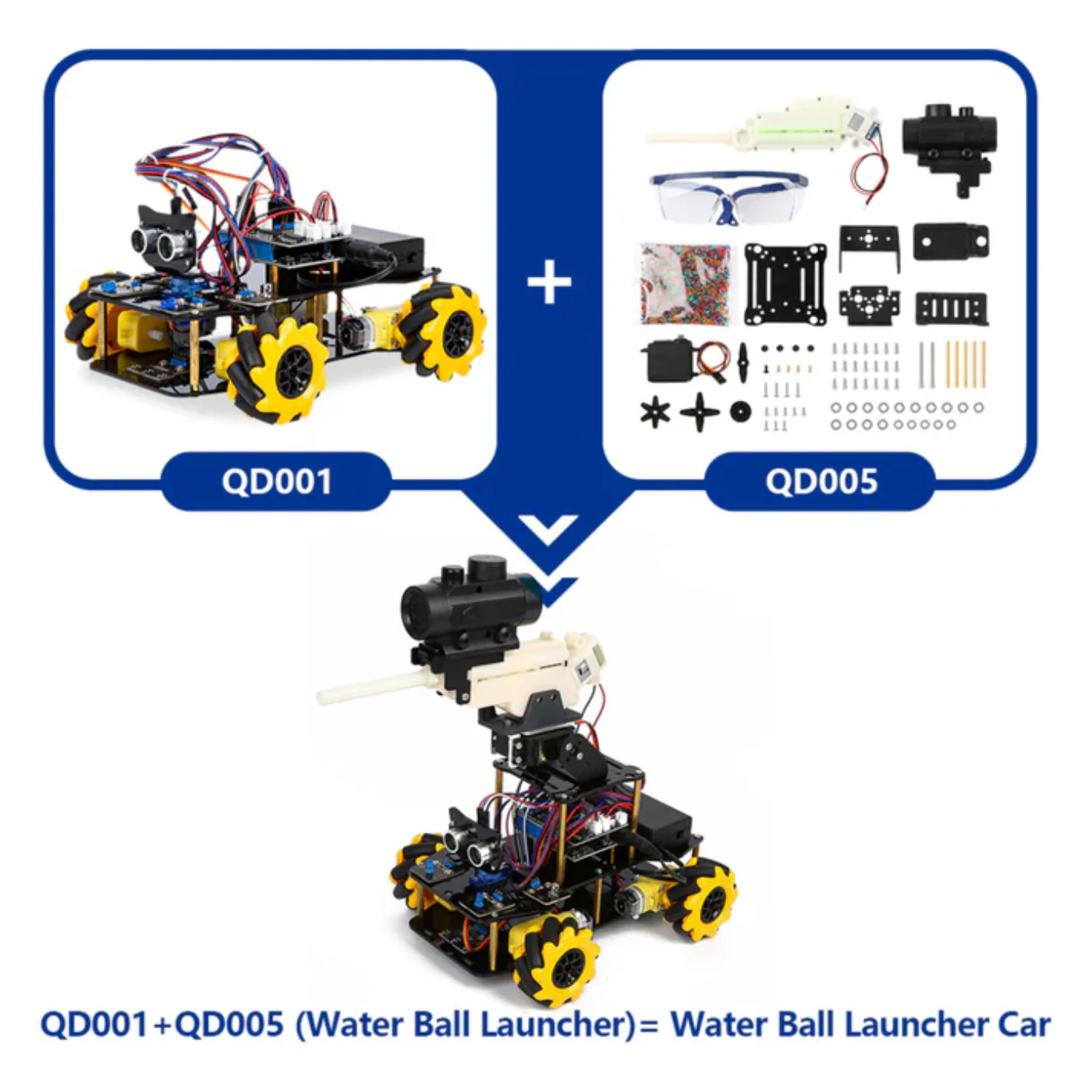 ACEBOTT ESP32 Shooting Car Expansion Pack with Scope & Water Bullet - QD005 - Image 3
