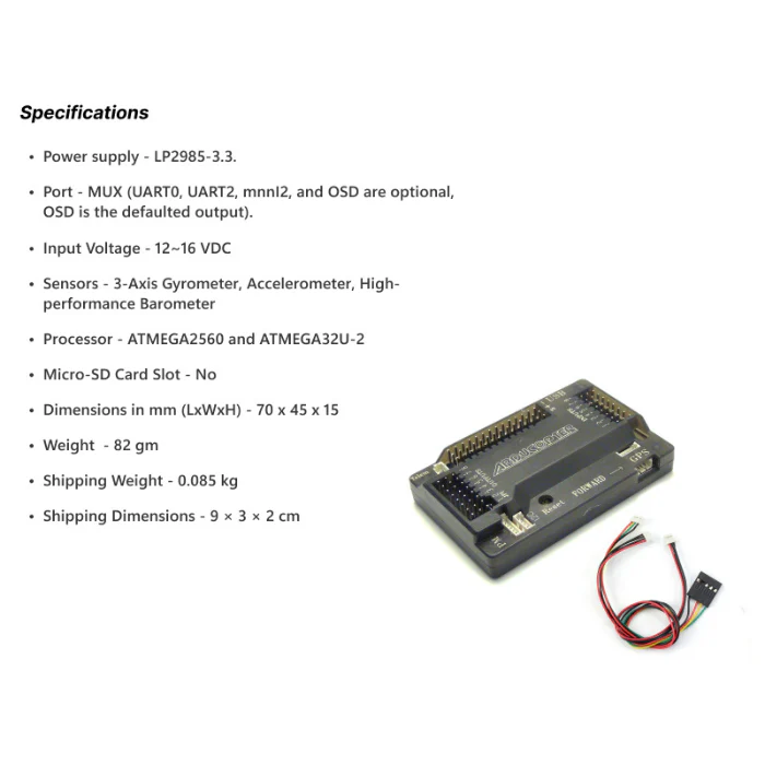 APM 2.8 Flight Controller with In-Built Compass - Image 4