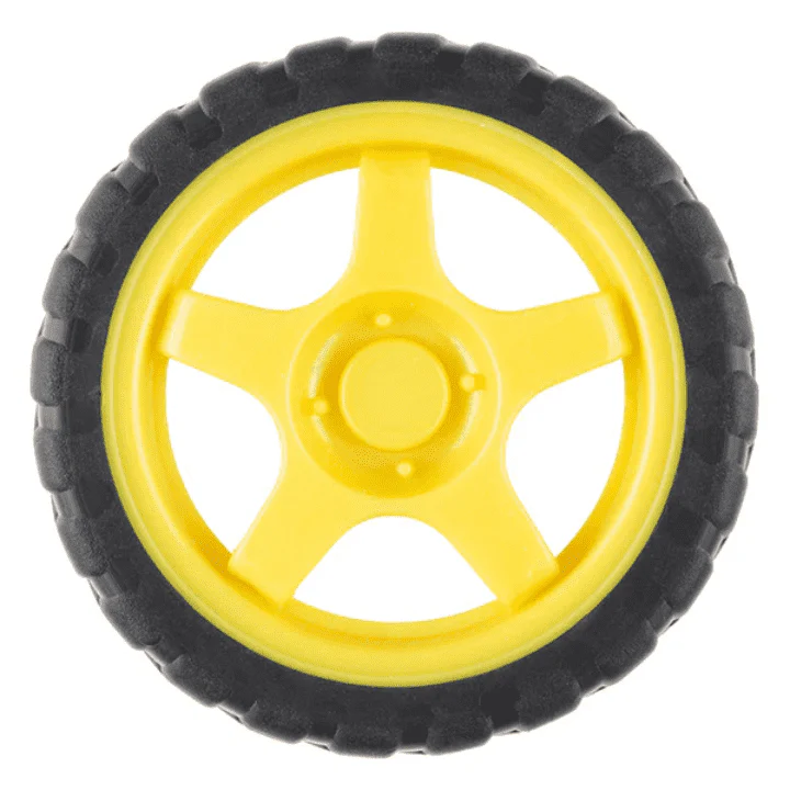 65mm Rubber Wheel for BO Motor - Image 5