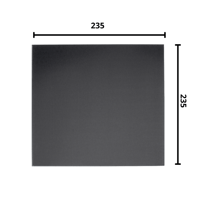 Ultrabase 235*235mm 3D Printer Platform Tempered Heated Bed Glass Plate with Microporous Coating - Image 3