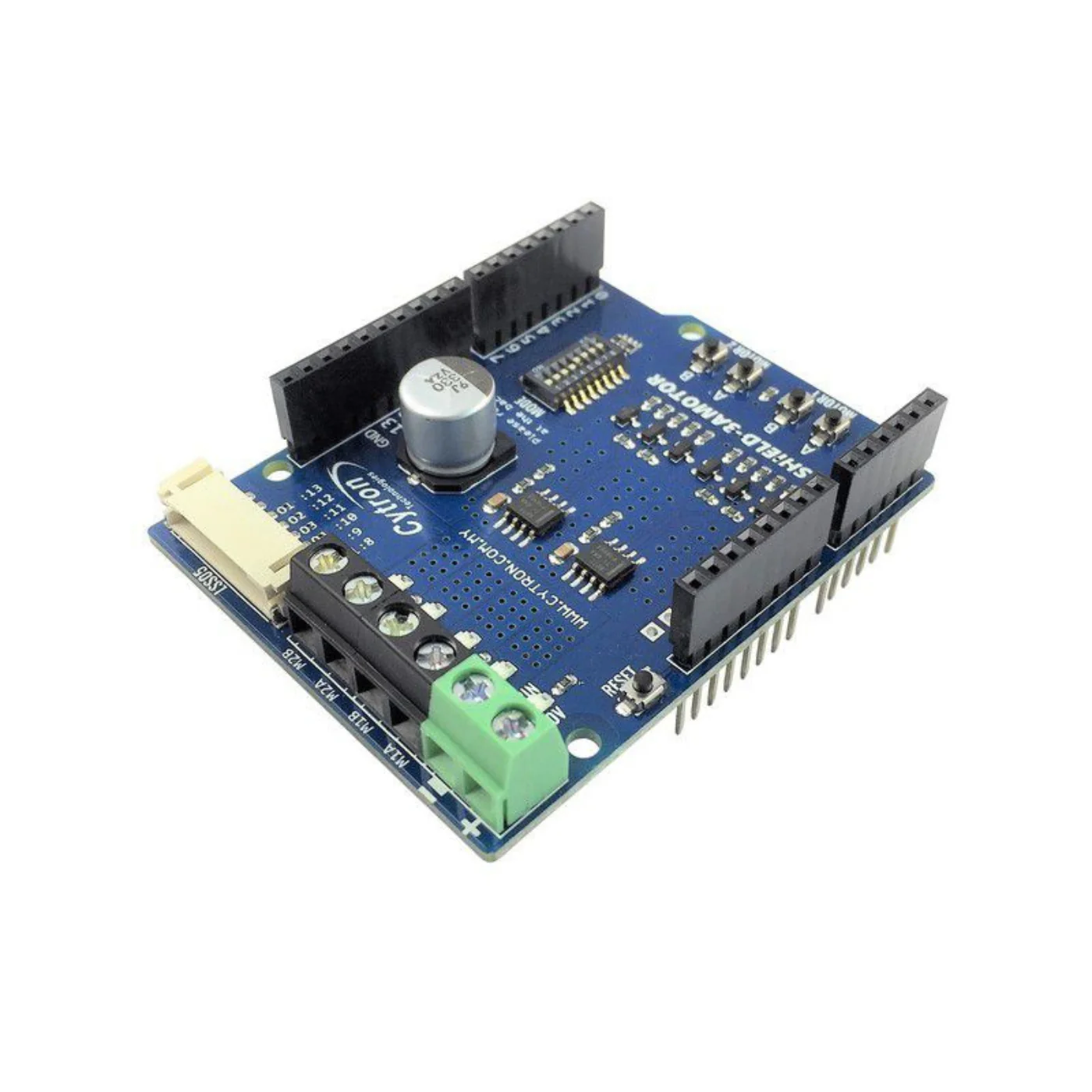 Cytron SHIELD-3AMOTOR 1.2A Dual Channel 7V–30V DC Motor Driver Shield for Arduino