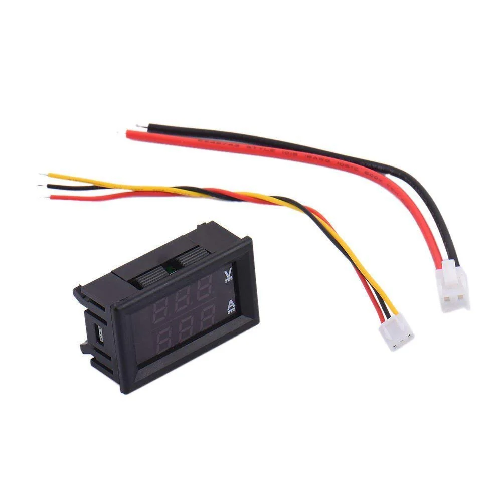 Digital Voltmeter (0-100V) and Ammeter (10A) Dual LED Voltage Current Measurement Module - Image 3