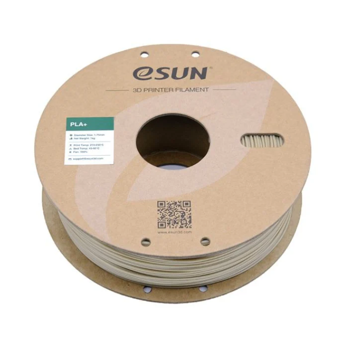 eSun PLA+ 1.75mm 3D Printing Filament 1kg Bone White Color - Image 2
