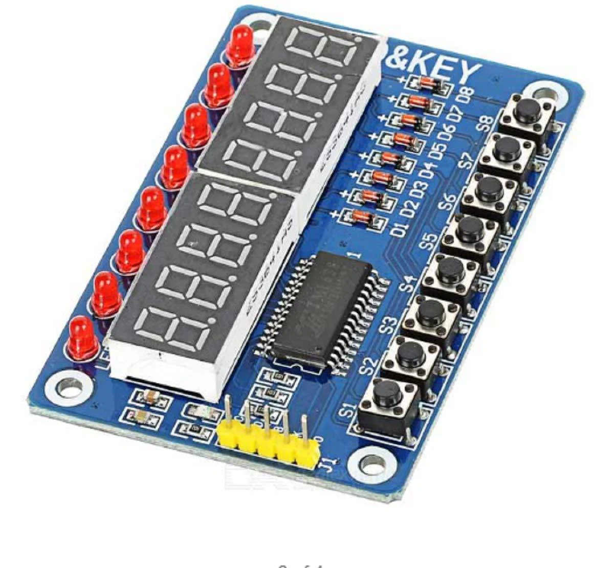 Key Display For AVR Arduino New 8-Bit Digital LED Tube 8-Bit TM1638 Module - Image 3