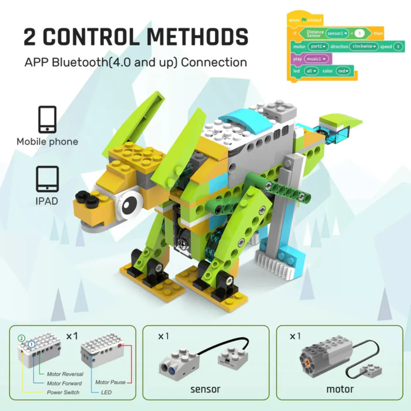 Makerzoid 100 in 1 STEAM Robot Master Educational Toy Set with Programming Building Blocks Course for 6-12 Years - Image 4