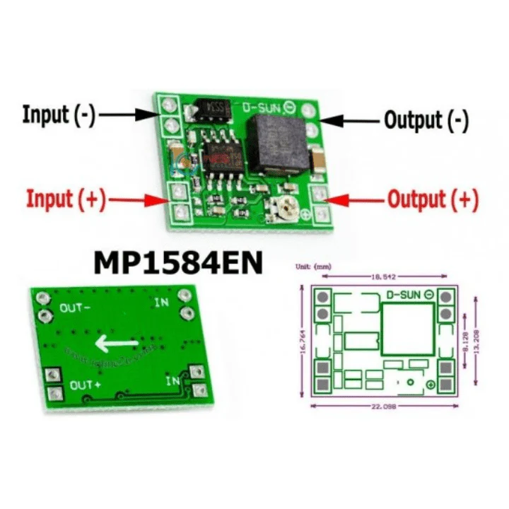 MP1584EN Mini LM2596 ultra-small DC-DC step-down - Image 4