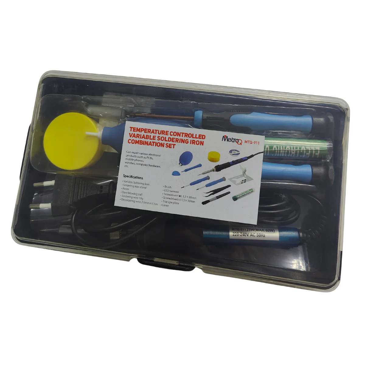 MTQ911 Temperature controlled variable soldering iron combination set - Image 3