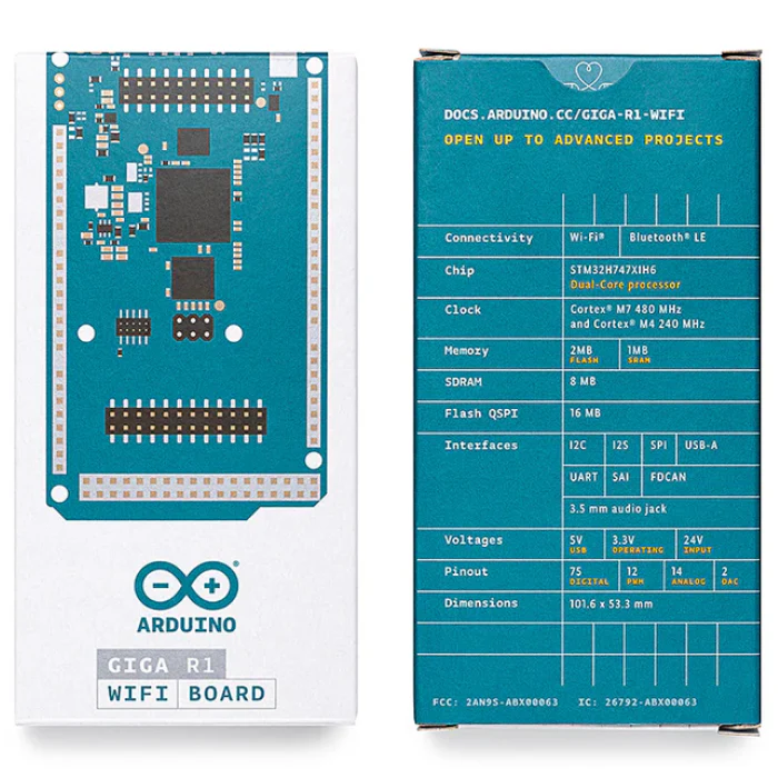 Official Arduino GIGA R1 WiFi Development Board - ABX00063 - Image 4