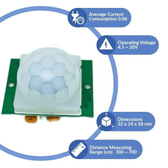 HC-SR501 PIR Sensor (Passive Infrared Sensor) + IR Proximity Sensor - Image 4