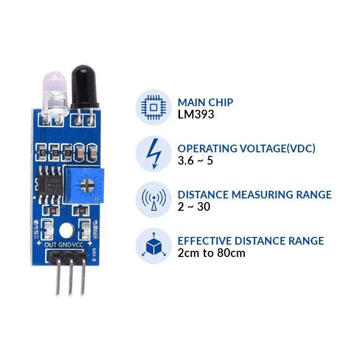 HC-SR501 PIR Sensor (Passive Infrared Sensor) + IR Proximity Sensor - Image 5