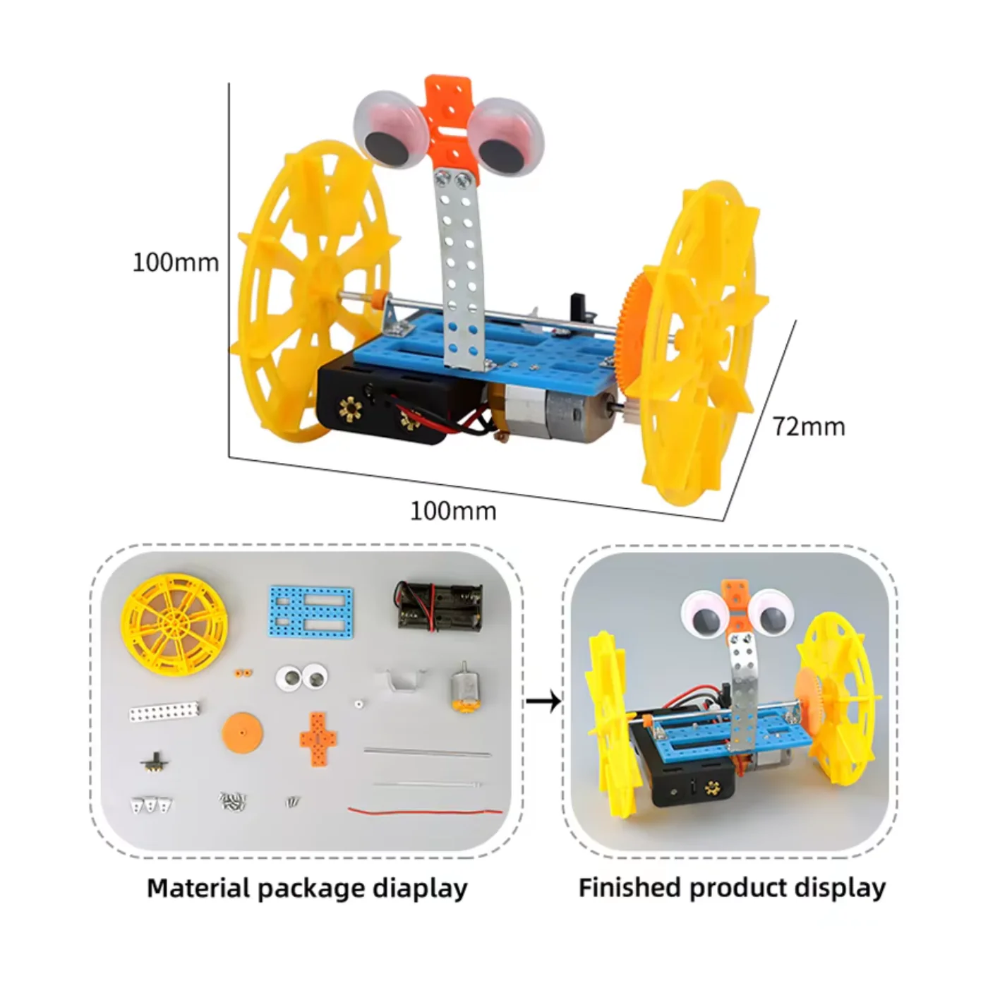 Pludo Self Balancing Car – Balance & Motion Learning DIY Kit for Kids Ages 5–8 | Grade 1-3 - Image 5