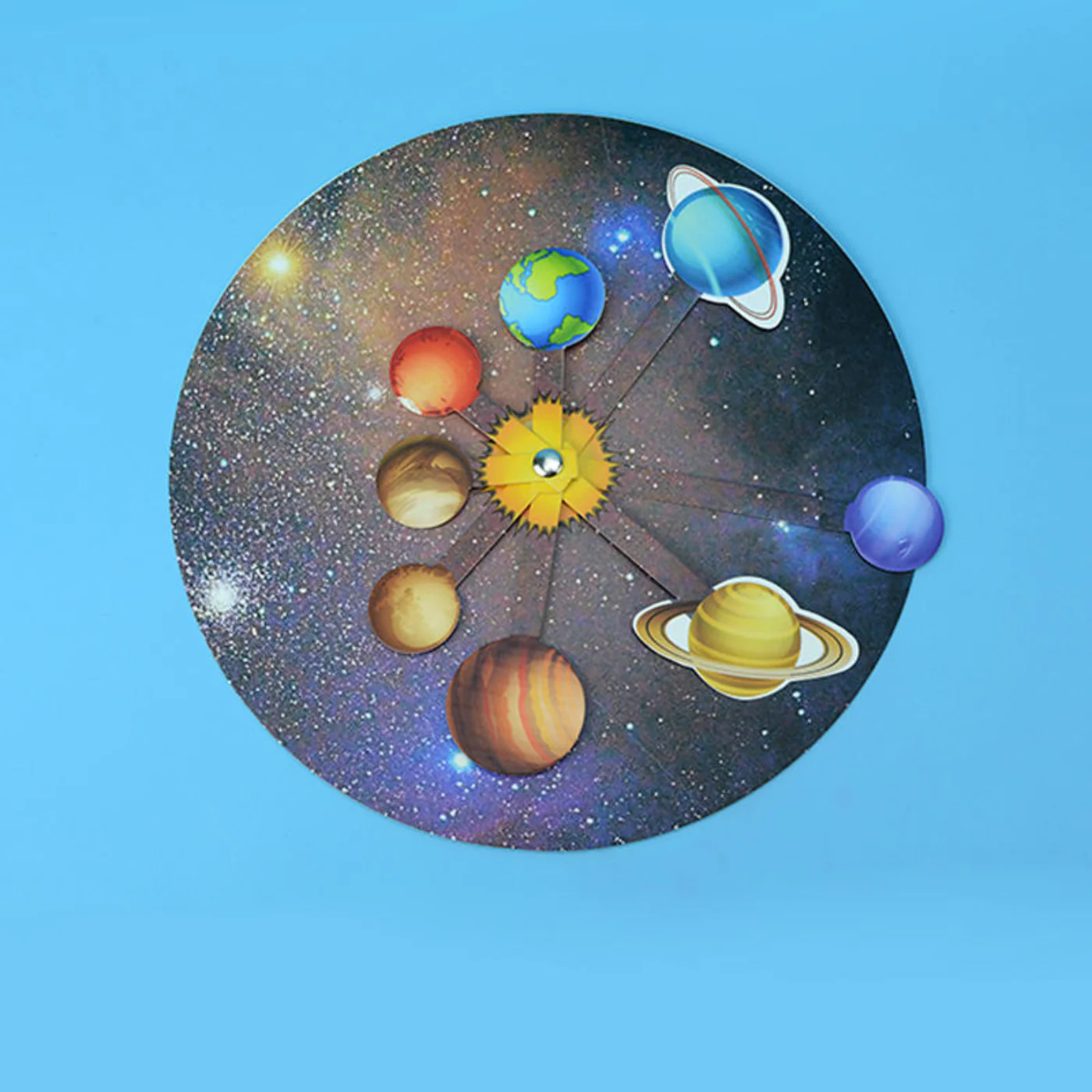 Pludo Spin & Orbit STEM Kit - DIY Science Toy for Kids 8-11 | Grade 3-5 Solar System Activity Model - Image 6