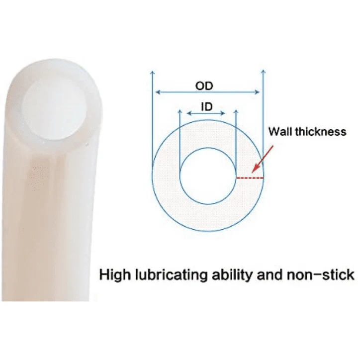 PTFE 4x6mm White Teflon Tube for 3mm 3D Printer Filament - 1 Meter (4mm ID X 6mm OD) - Image 3