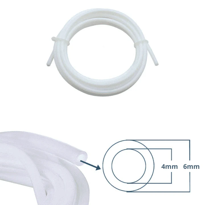 PTFE 4x6mm White Teflon Tube for 3mm 3D Printer Filament - 1 Meter (4mm ID X 6mm OD) - Image 7