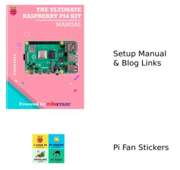 Raspberry Pi4 2-4-8GB Model 4B Ultimate Kit- Case, Power Adapter, Ethernet Cable, SD Card, Sensors and Manual - Image 4