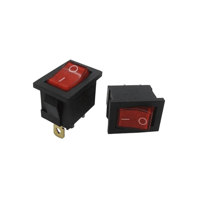 Rocker switch 6A 250V SPDT 3 PIN Red LED - Image 4