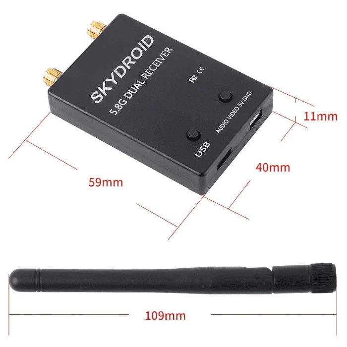 SKYDROID FPV Receiver 5.8G OTG 150CH Video Downlink Receiver Double Antenna - Image 4