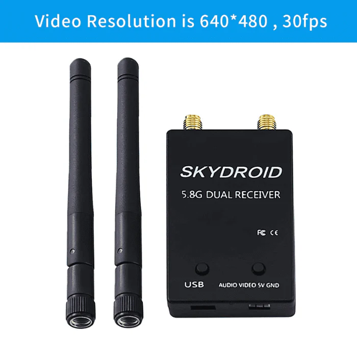 SKYDROID FPV Receiver 5.8G OTG 150CH Video Downlink Receiver Double Antenna - Image 6