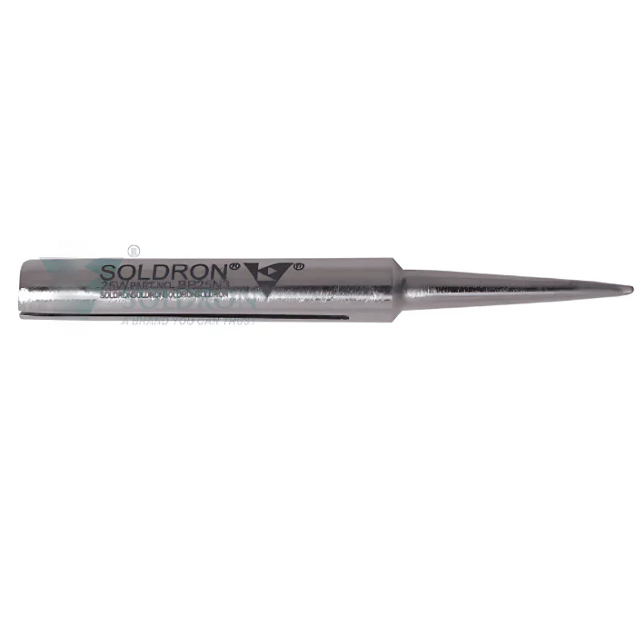 Soldron Pointed Bit Tip for 25 Watt Soldering Iron (Nickel Plated Needle Bit)- BN25N1 - Image 2