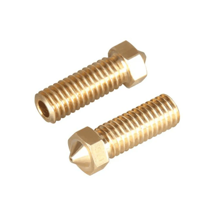 V6 Volcano Brass Length Extruder Nozzle 1.75mm x 1.0mm - Image 3
