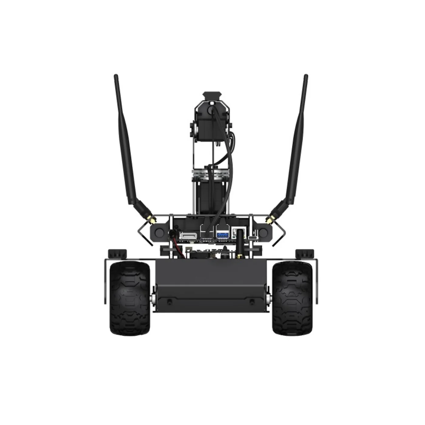 Waveshare UGV Rover ROS 2 Open-source 6 Wheels 4WD AI Robot With Jetson Orin Nano 4GB Kit, Dual controllers, 360° Flexible Omnidirectional Pan-Tilt - Image 5