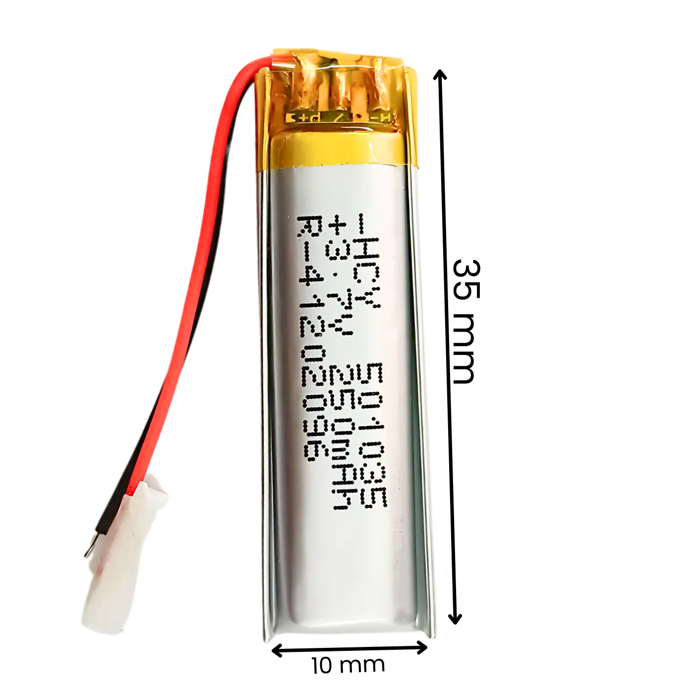 Witty Fox 250mAh Rechargeable 3.7V LiPo Battery - Image 2