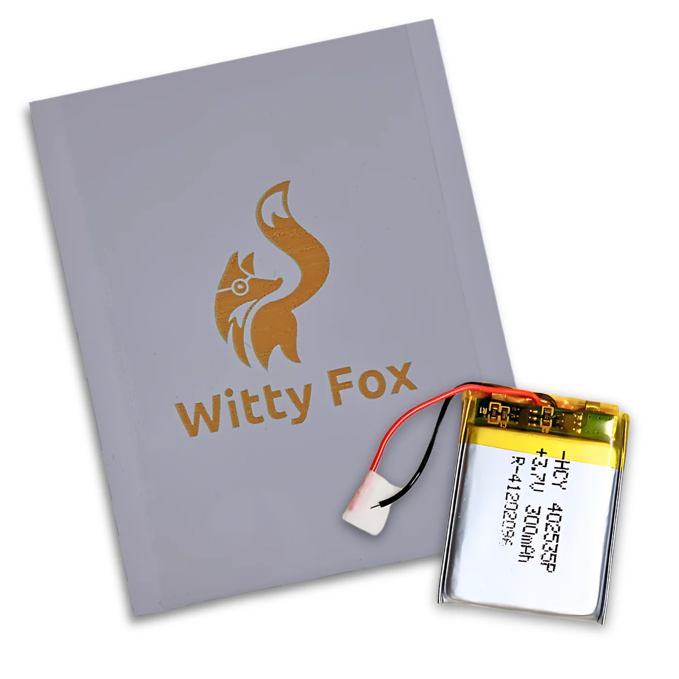 Witty Fox 300mAh Rechargeable 3.7V LiPo Battery - Image 3