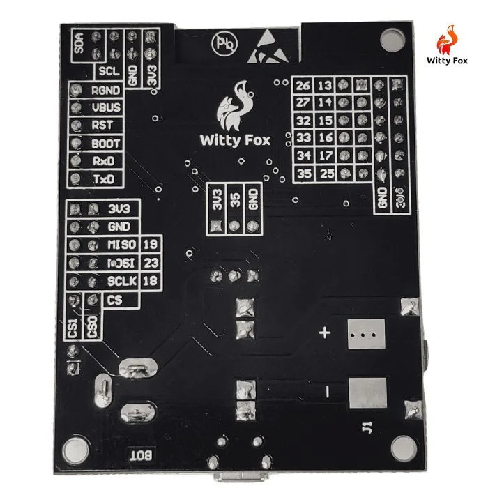 Witty Fox - ESP32 Storm Board with On-Board Li-ion Battery & Wireless Programming - Image 3